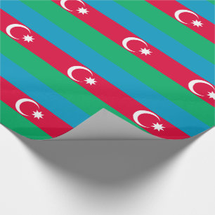 Patriotische Aserbaidschan-Flagge Geschenkpapier