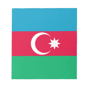 Patriotische Aserbaidschan-Flagge Notizblock