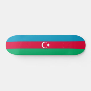 Patriotische Aserbaidschan-Flagge Skateboard