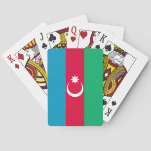 Patriotische Aserbaidschan-Flagge Spielkarten