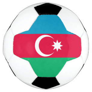 Patriotische aserbaidschanische Flagge Fußball