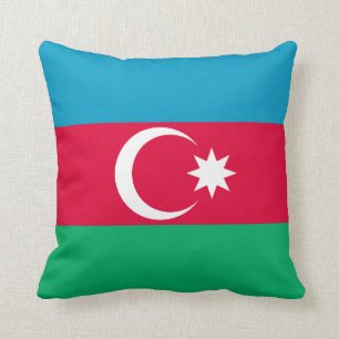 Patriotische aserbaidschanische Flagge Kissen
