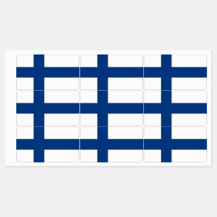 Patriotische Aufkleber mit Flagge von Finnland
