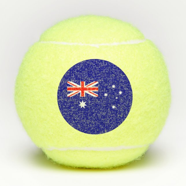 Patriotische australische Flag Tennis Balls Tennisbälle (Vorderseite)