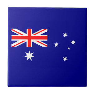 Patriotische australische Flagge Fliese