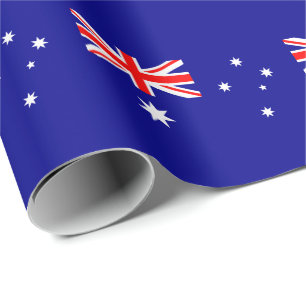 Patriotische australische Flagge Geschenkpapier