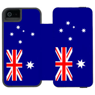 Patriotische australische Flagge Incipio Watson™ iPhone 5 Geldbörsen Hülle