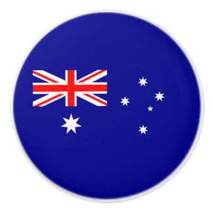 Patriotische australische Flagge Keramikknauf