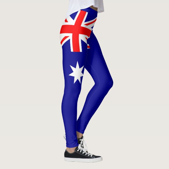 Patriotische australische Flagge Leggings (Rechts)