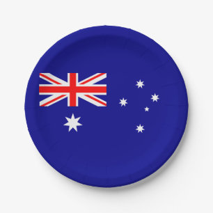 Patriotische australische Flagge Pappteller