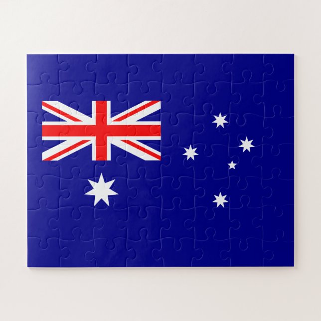 Patriotische australische Flagge Puzzle (Horizontal)
