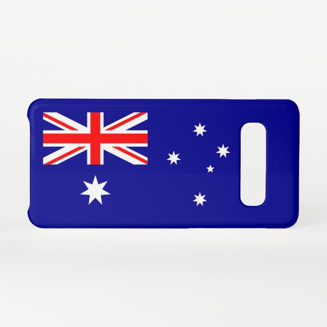 Patriotische australische Flagge Samsung Galaxy Hülle (Rückseite (Horizontal))