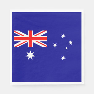Patriotische australische Flagge Serviette