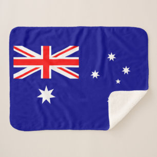 Patriotische australische Flagge Sherpa Blanket Sherpadecke