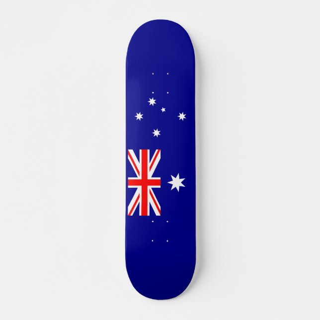 Patriotische australische Flagge Skateboard (Vorne)