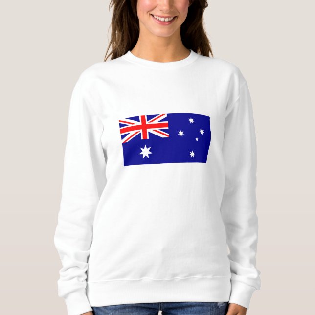 Patriotische australische Flagge Sweatshirt (Vorderseite)
