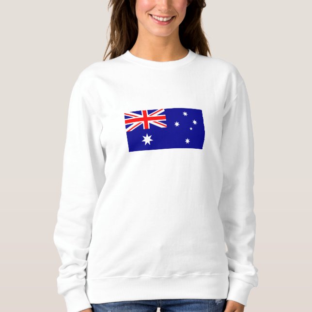 Patriotische australische Flagge Sweatshirt (Vorderseite)