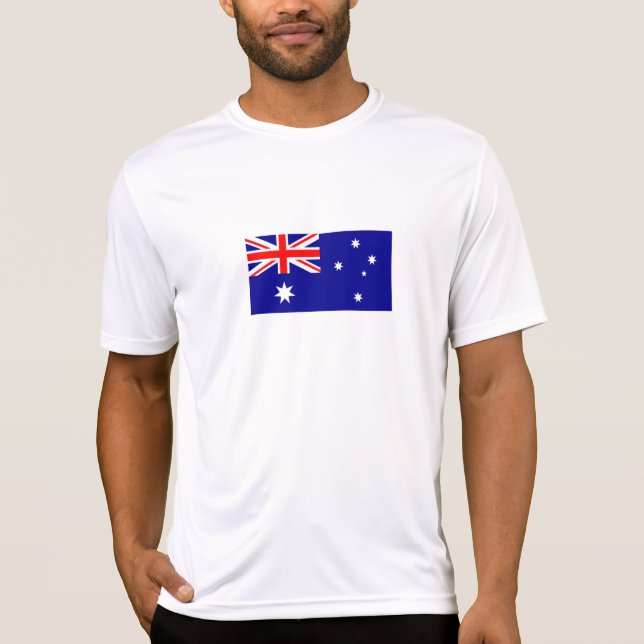 Patriotische australische Flagge T-Shirt (Vorderseite)