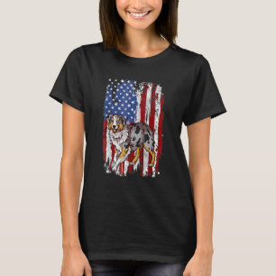 Patriotische australische Schäferfahne, 4. T-Shirt