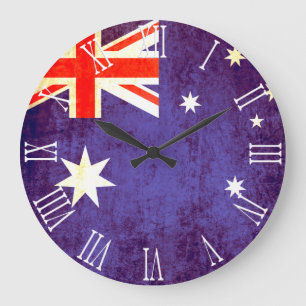 Patriotische australische Wanduhr der römischen