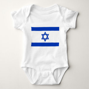 Patriotische Babybodysuit mit Flagge Israel Baby Strampler