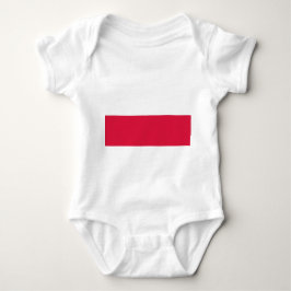 Patriotische Babybodysuit mit Flagge Polen Baby Strampler