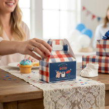 Patriotische Babyparty-Geschenkbox