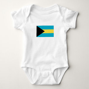 Patriotische bahamianische Flagge Baby Strampler