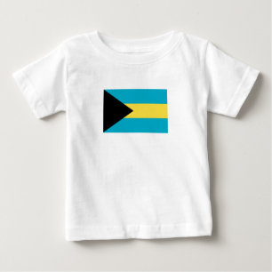 Patriotische bahamianische Flagge Baby T-shirt