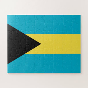 Patriotische bahamianische Flagge Puzzle