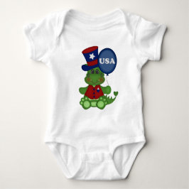 Patriotische Ballon Dragon Baby unisex Bodysuit Ju Strampler