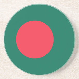 Patriotische Bangladesch-Flagge Getränkeuntersetzer