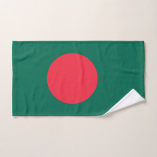 Patriotische bangladeschische Flagge Handtuch