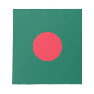 Patriotische bangladeschische Flagge Notizblock