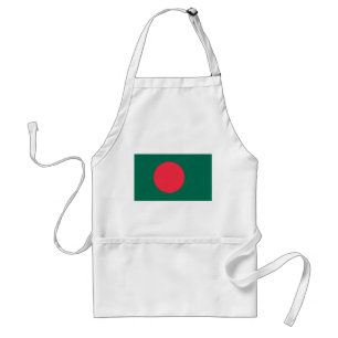 Patriotische bangladeschische Flagge Schürze