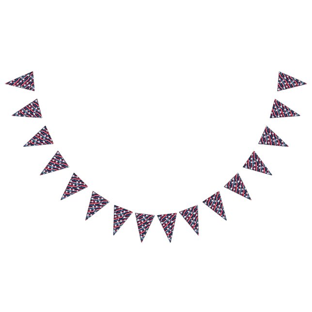 Patriotische Bannerflaggen Wimpelkette (Alle)