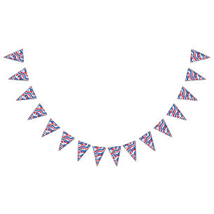 Patriotische Bannerflags Wimpelkette