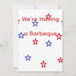 Patriotische Barbecue-Einladung Einladung