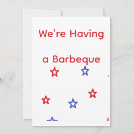 Patriotische Barbecue-Einladung Einladung