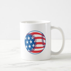 Patriotische Baseball-Tasse Tasse