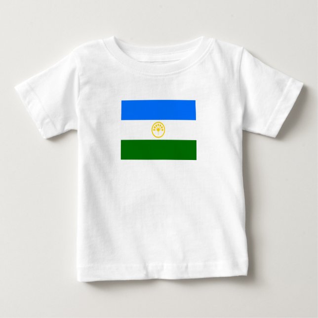 Patriotische Bashkortostan-Flagge Baby T-shirt (Vorderseite)