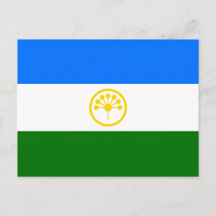 Patriotische Bashkortostan-Flagge Postkarte