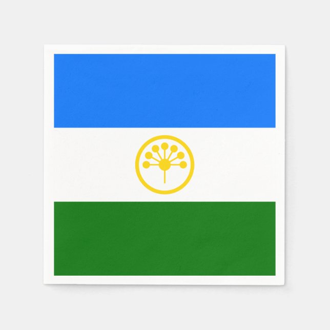 Patriotische Bashkortostan-Flagge Serviette (Vorderseite)