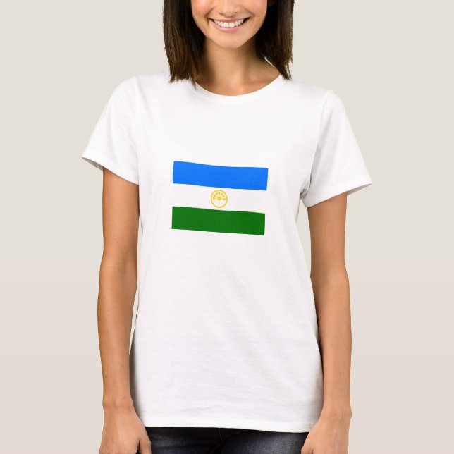 Patriotische Bashkortostan-Flagge T-Shirt (Vorderseite)