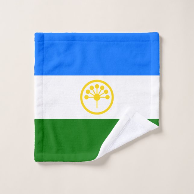 Patriotische Bashkortostan-Flagge Waschlappen (Waschlappen)