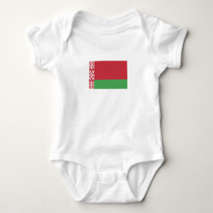 Patriotische belarussische Flagge Baby Strampler