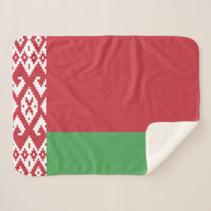 Patriotische belarussische Flagge Sherpa-Decke Sherpadecke