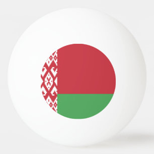 Patriotische belarussische Flagge Tischtennisball