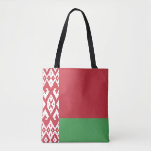 Patriotische belarussische Flagge Tragetasche