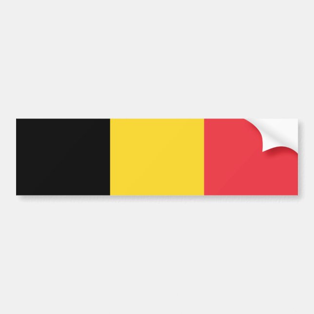 Patriotische belgische Flagge Autoaufkleber (Vorne)